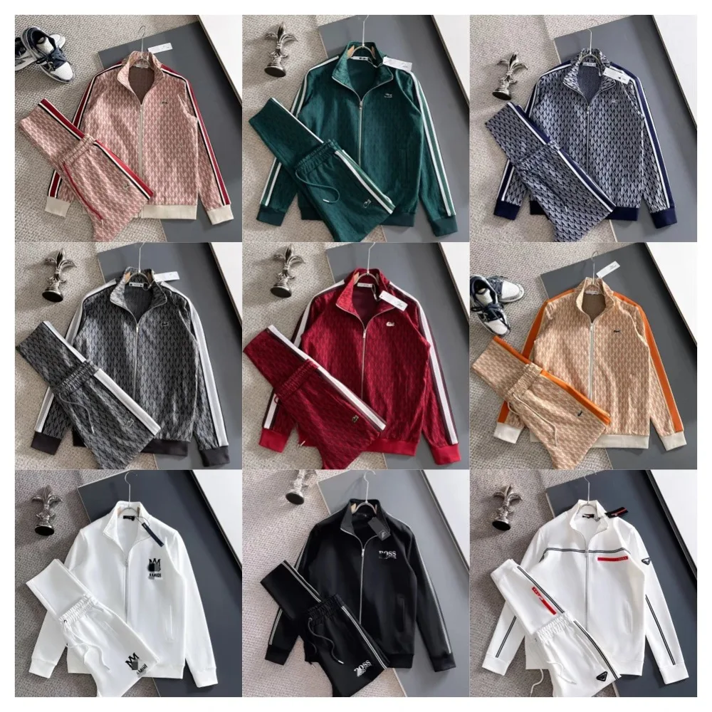 Designer-Style Monogram Track Suit Collection - Image 1
