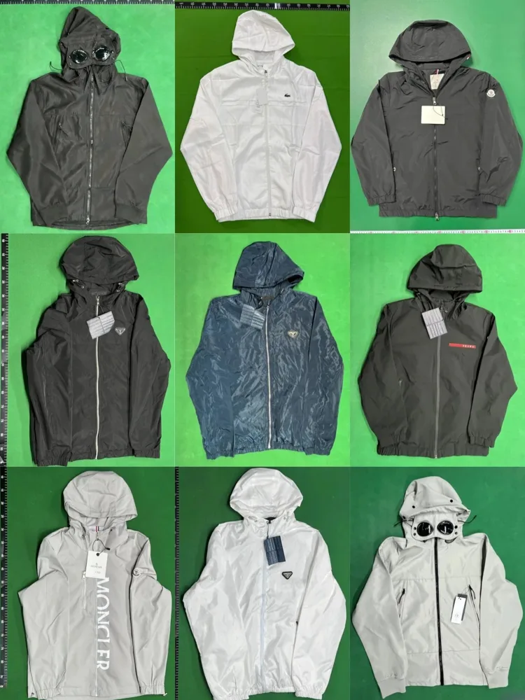 Moncler-Style Hooded Windbreaker Collection - Image 1