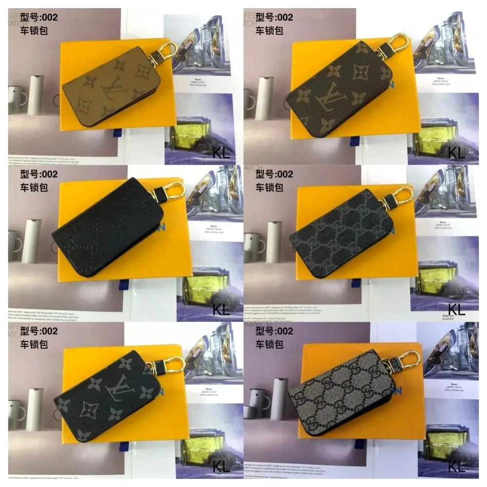 LV-Style Key Pouch Wallet - Image 1