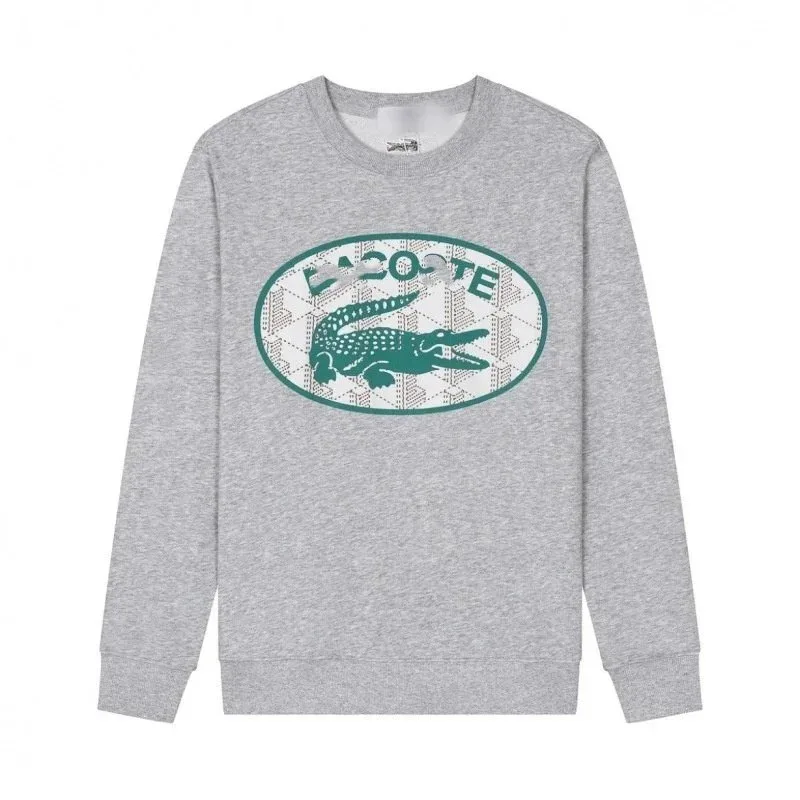 Lacoste-Style Logo Crewneck Sweatshirt - Image 1