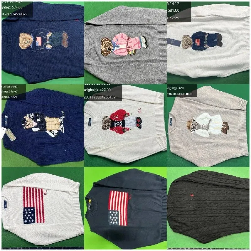Polo Bear-Style Cardigan & Sweater - Image 1